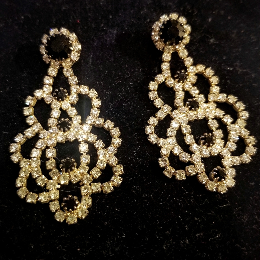 Dramatic chandelier earrings